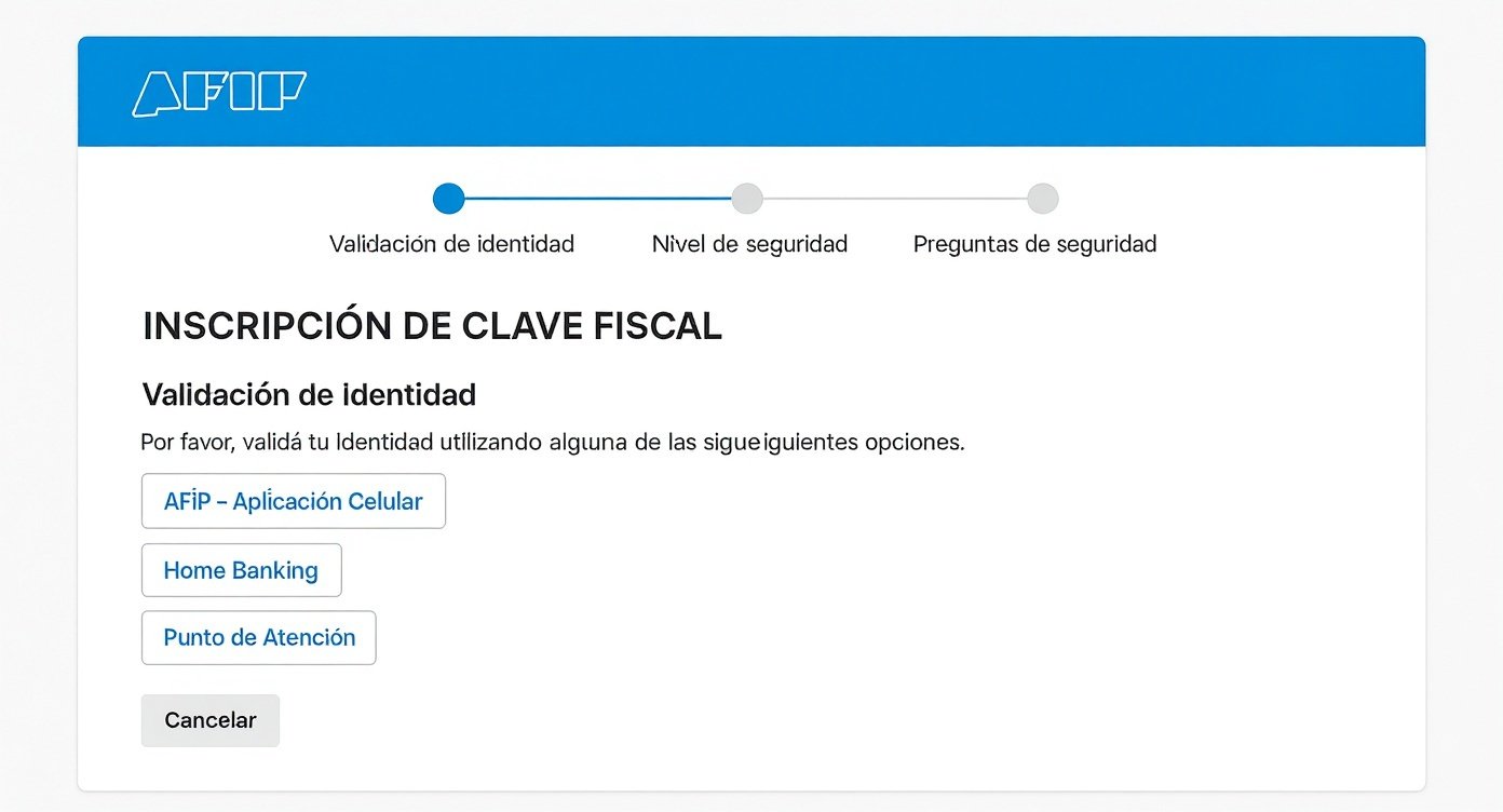 Proceso de inscripción Clave Fiscal